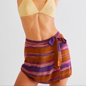 Free People Sunrise Knit Wrap Skort Women’s Size Small